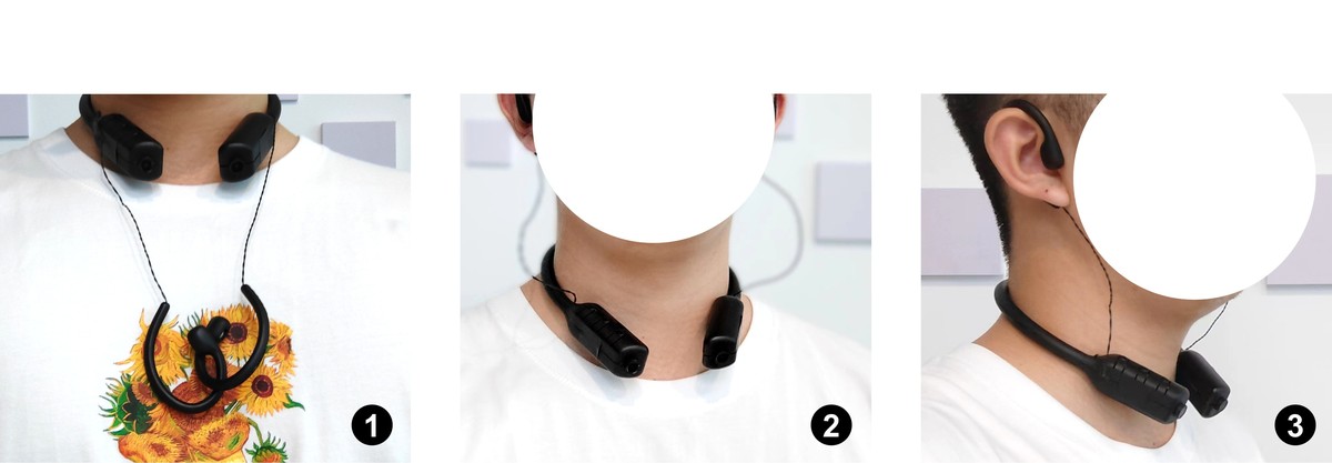 Collar-VLM: A VLM-Powered Collar Headset Supporting Daily Assistance for the Visually Impaired
