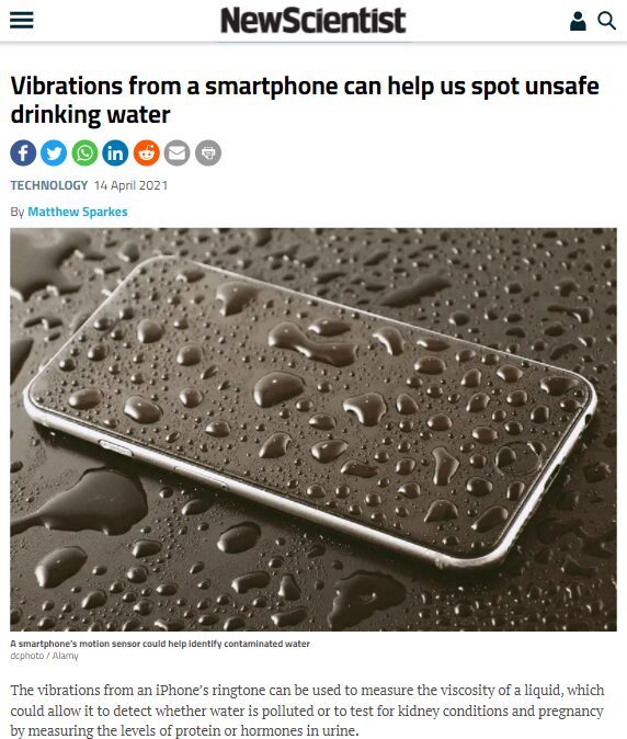 Yongzhi Huang's research, report, New Scientist